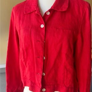 Talbots Vibrant Red Blazer